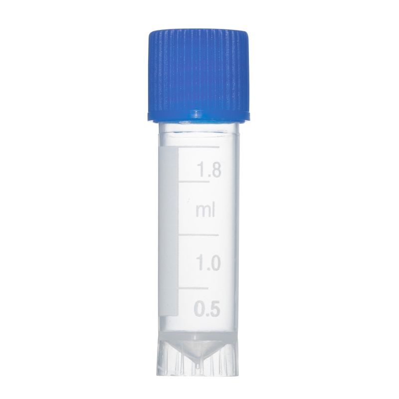 0.5 ml cryovial tube blue cap
